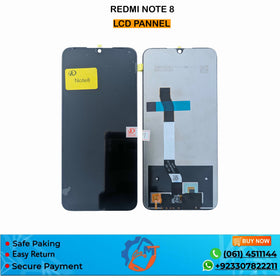 MI NOTE 8 PANNEL ORG BLACK SVC