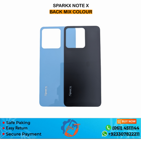 NOTE  X BACK COVER SPARXX MIX COLOUR