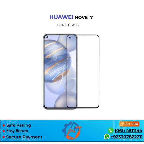 NOVA 7 GLASS HUAWEI BLACK