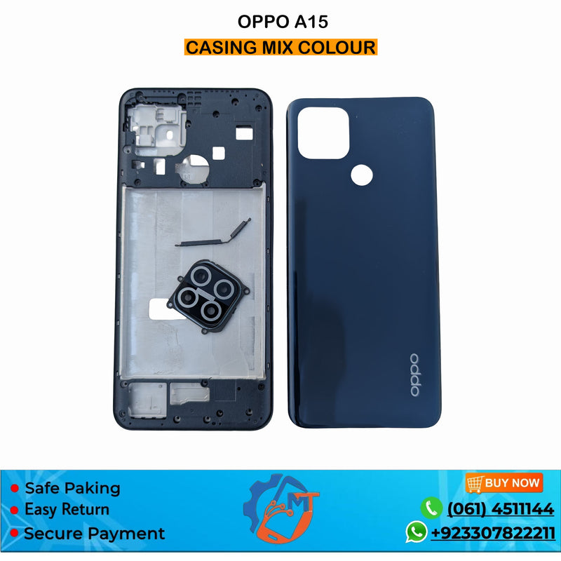 A15/A15S CASING OPPO BLACK