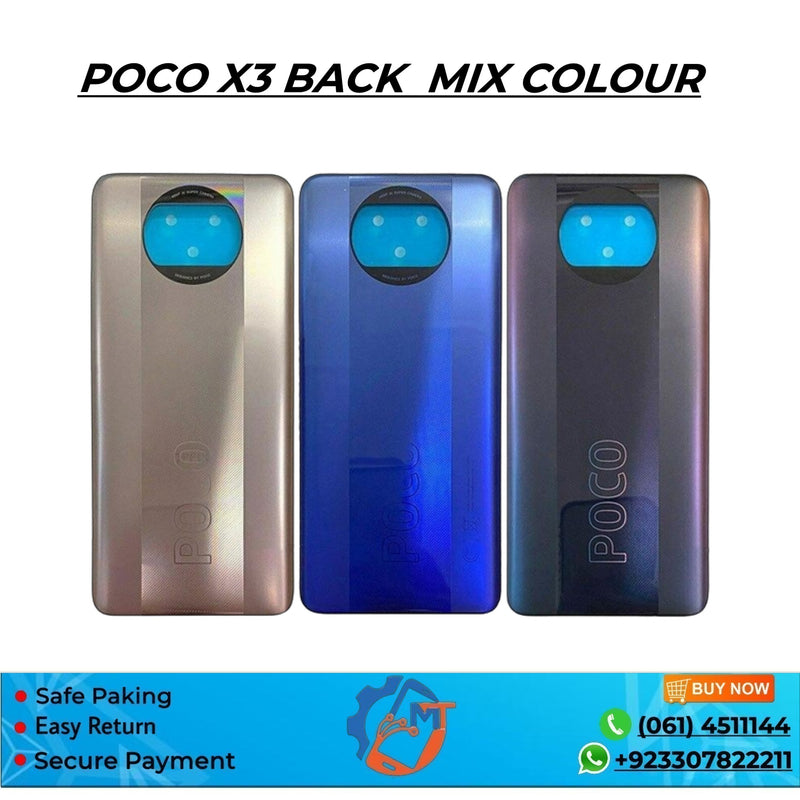 POCO X3 BACK COVER MIX COLOUR