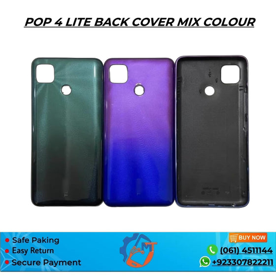 POP 4 LITE BACK COVER MIX COLOUR