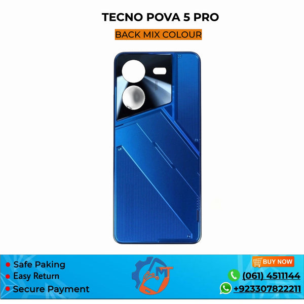 POVA 5 PRO BACK COVER MIX COLOUR