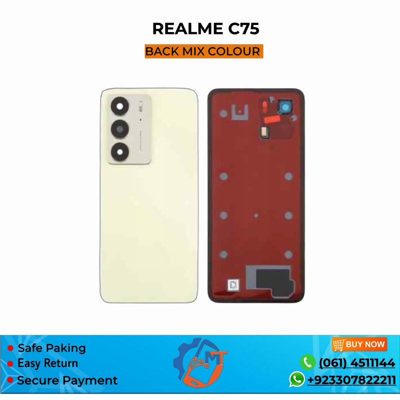 C75 BACK COVER REALME MIX  COLOUR