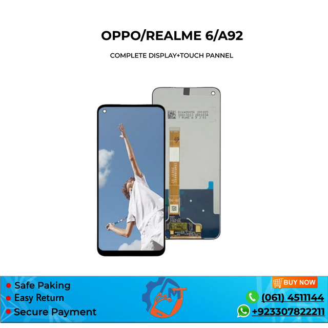 REALME 6/A92 PANNEL OPPO BLACK