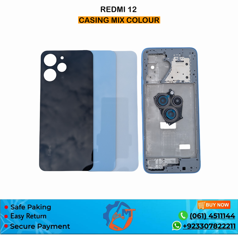 REDMI 12 CASING MIX COLOUR