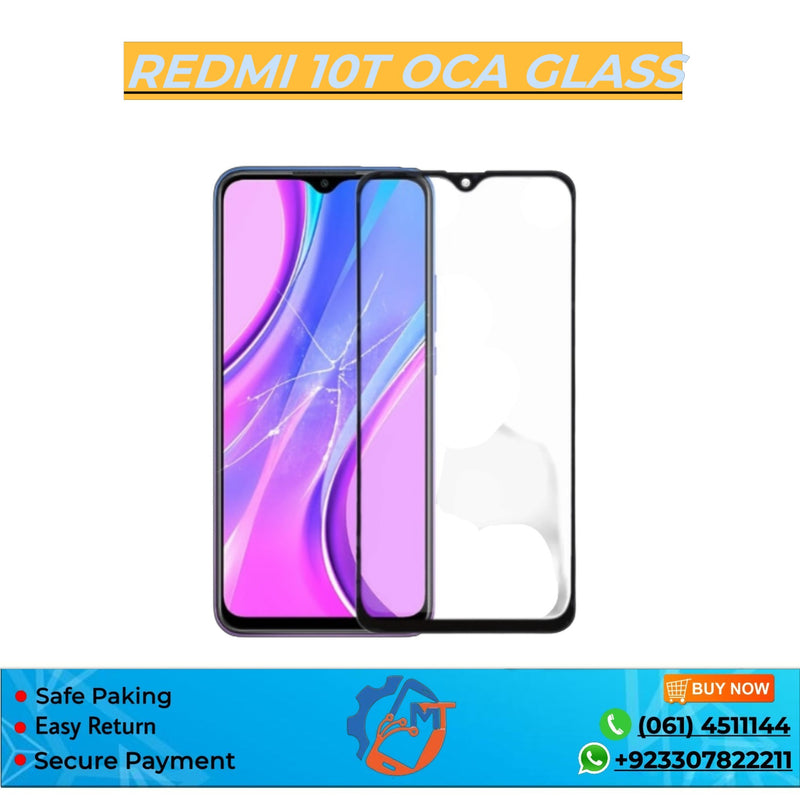 REDMI 10T 4G OCA GLASS BLACK