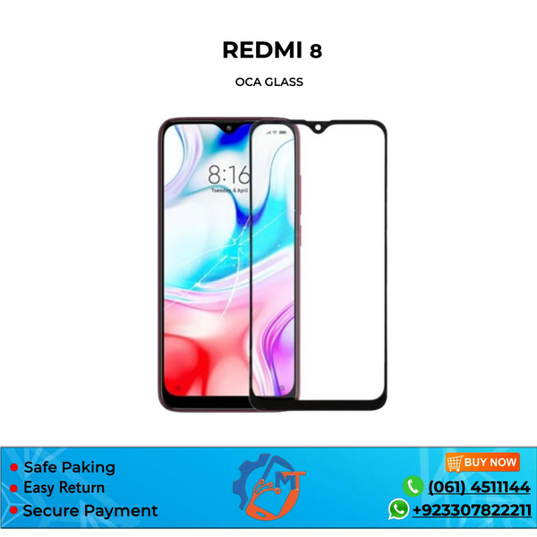 REDMI 8/8A OCA GLASS BLACK