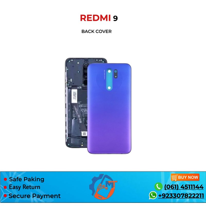 REDMI 9 BACK COVER PURPLE