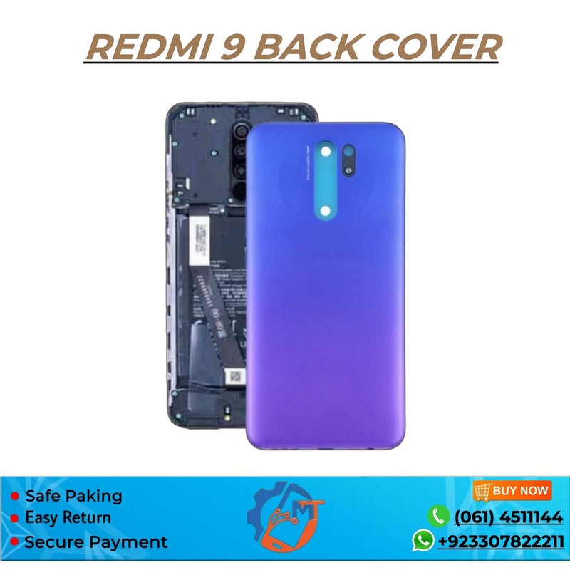 REDMI 9 BACK COVER MIX  COLOUR
