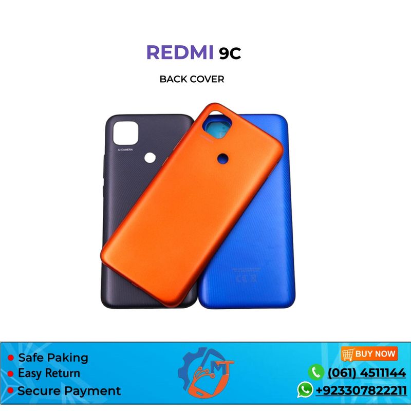 REDMI 9C BACK COVER MIX COLOUR