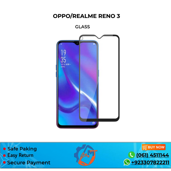 RENO 3 GLASS OPPO BLACK