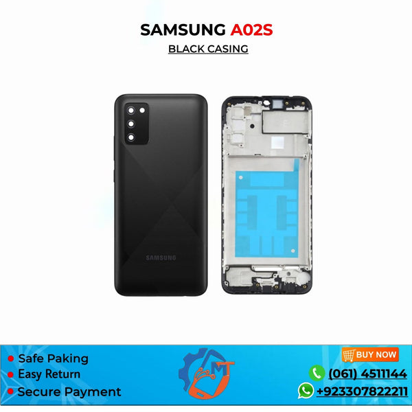 A02S CASING SAMSUNG BLACK