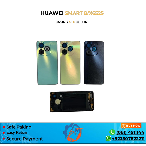 SMART 8/ X6525 BACK COVER MIX COLOUR