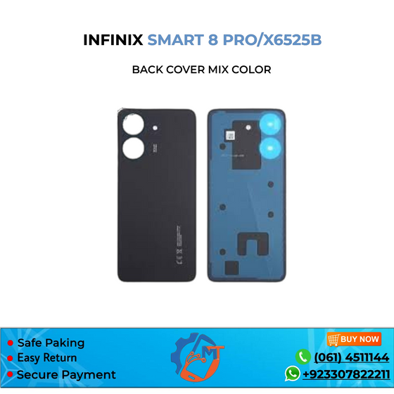 SMART 8 PRO/X6525B BACK COVER MIX COLOUR