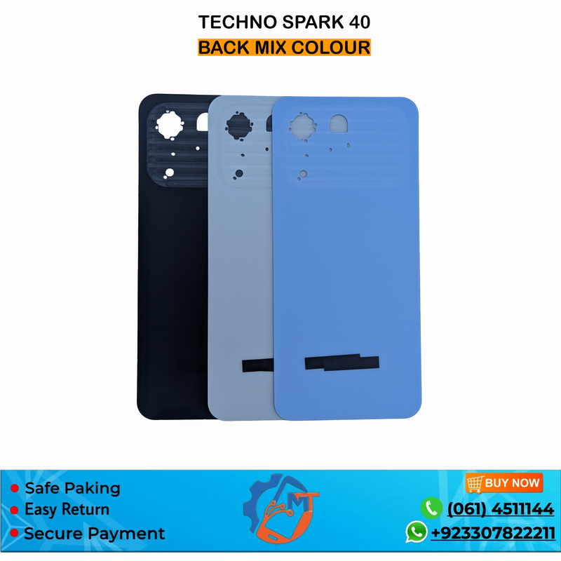 SPARK 40 BACK COVER TECHNO MIX COLOUR