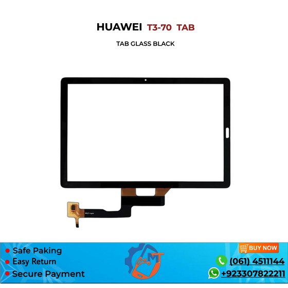 T3-70 TAB GLASS HUAWEI BLACK