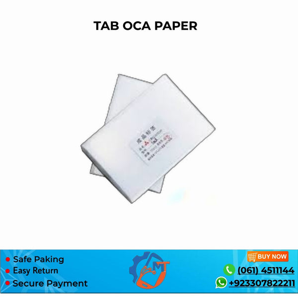 7.12 TAB OCA PAPER TOOLS