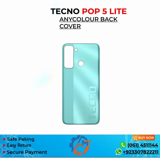 POP 5 LITE BACK COVER MIX COLOUR