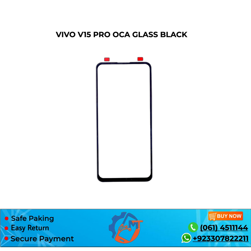 V15 PRO OCA GLASS BLACK