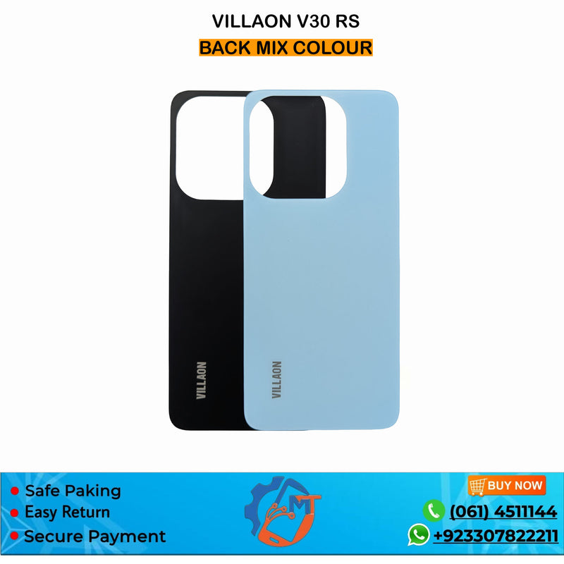 V30RS BACK COVER VILLAON MIX COLOUR