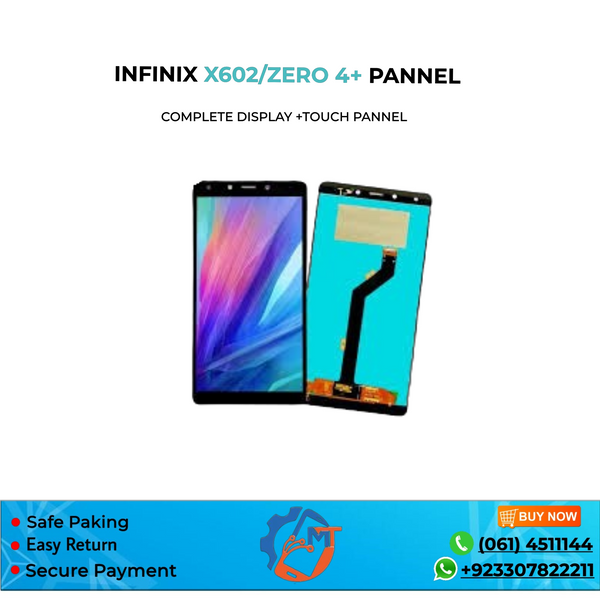 X602/ZERO 4+  PANNEL INFINIX BLACK