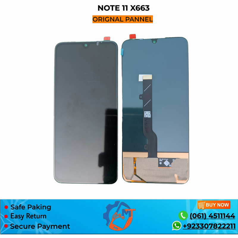 NOTE 11/X663/X670/NOTE 12 PANNEL ORG BLACK
