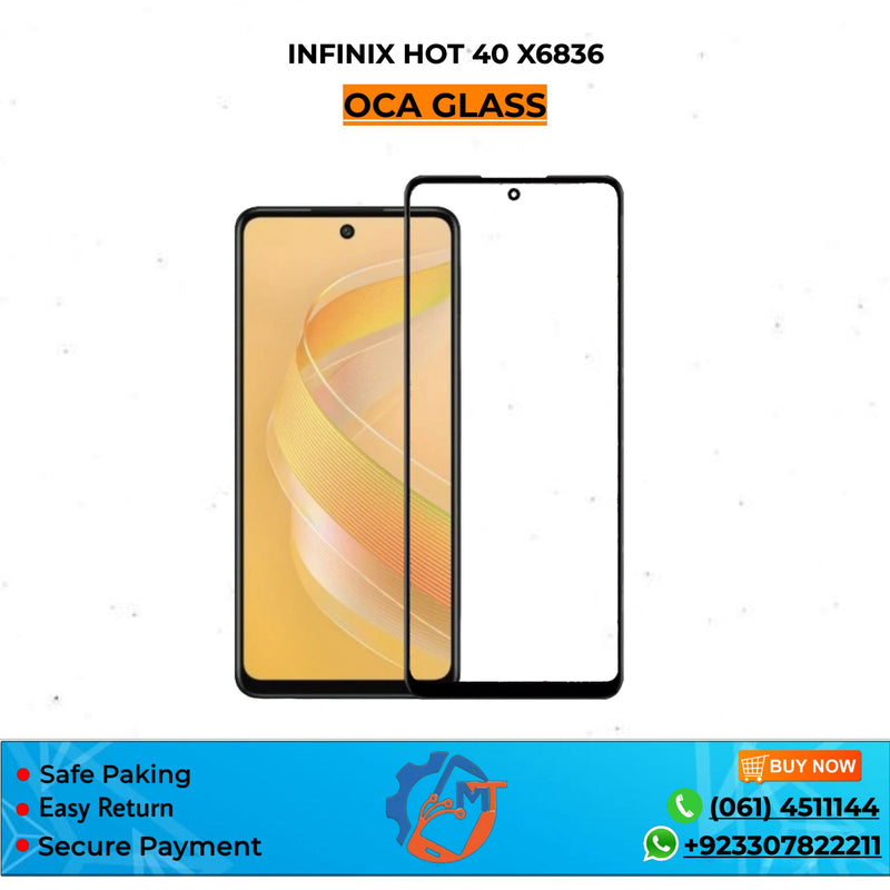 X6836/HOT 40 OCA GLASS INFINIX