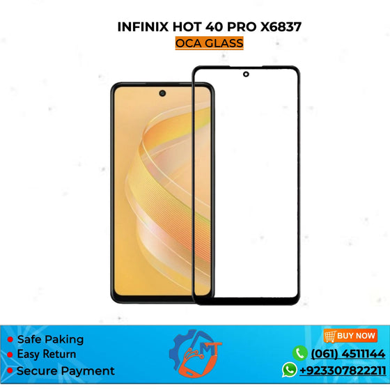 X6837/HOT 40 PRO OCA GLASS INFINIX