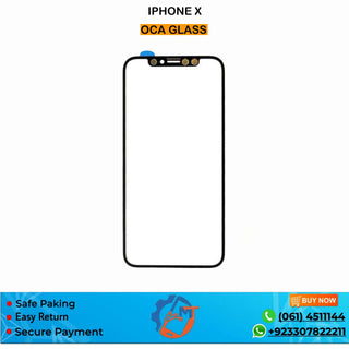 IPHONE X OCA GLASS BLACK