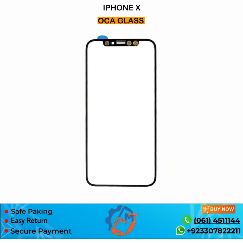 IPHONE X OCA GLASS BLACK