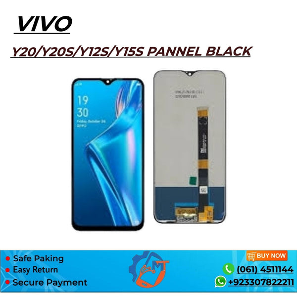 Y20/Y20S/Y12S/Y15S PANNEL VIVO BLACK