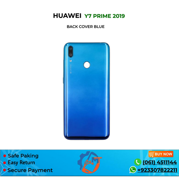 Y7 PRIME 2019 BACK COVER BLUE