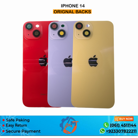 IPHONE 14 100% ORG BACK COVER MIX COLOUR