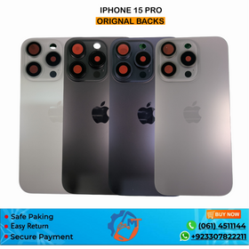 IPHONE 15 PRO 100% ORG BACK COVER MIX COLOUR