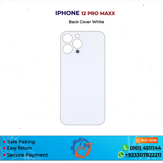 IPHONE 12 PRO MAXX BACK COVER WHITE