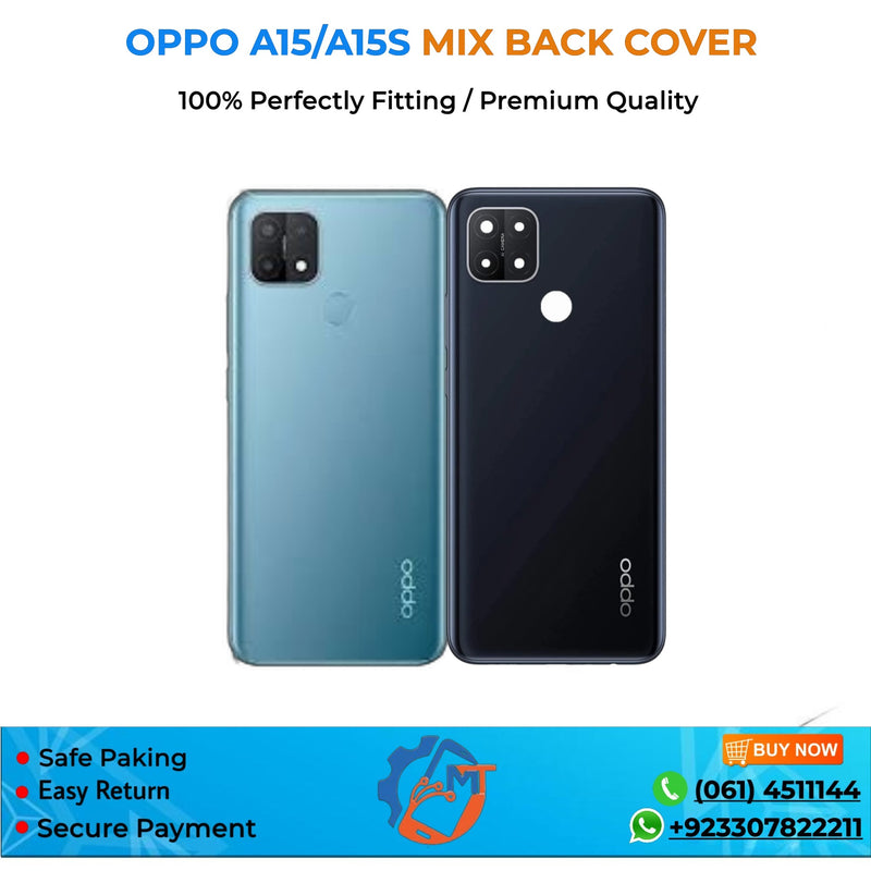 A15/A15S BACK COVER OPPO BLACK