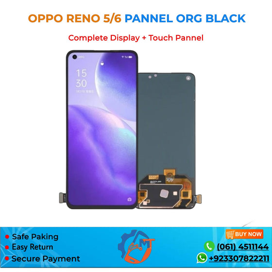 RENO 5/6 PANNEL ORG BLACK