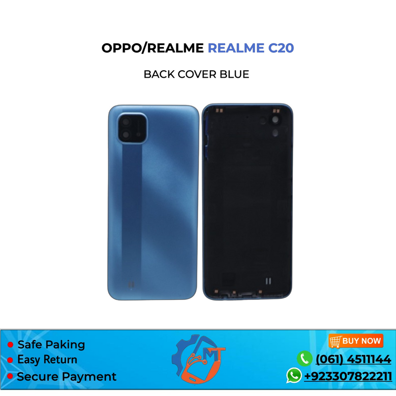 REALME C20 BACK COVER BLUE
